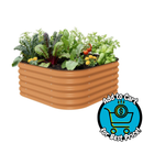 Vego Garden Raised Garden Bed Kit, 17" Tall 4 in 1 Modular Metal Raised Garden Beds Kit