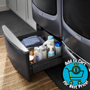 Maytag Universal Laundry Pedestal ( Midnight Steel ) with Storage Drawer