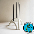 Les Collection Shaynah Menorah in Blanc