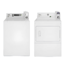 Commercial Coin Operated Top-Load Washer & Whirlpool 7.4 cu. ft. 120-Volt White Commercial Gas Vented Dryer Set