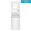 Whirlpool 1.6 cu.ft, 120V/20A Electric Stacked Laundry Center