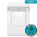 3.4 cu. ft. 120-Volt White Compact Electric Vented Dryer with Flexible Installation