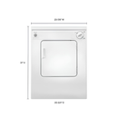 3.4 cu. ft. 120-Volt White Compact Electric Vented Dryer with Flexible Installation