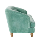 The Pioneer Woman Laurel Tufted Sofa in Teal Velvet 80"