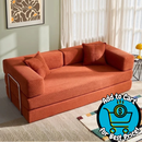 YINIX Convertible Sofa Couch Orange 78.6"