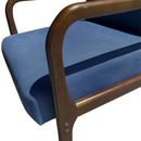 Mid Century Modern Accent Chair with Wood Frame