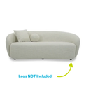 Better Homes & Gardens Juliet Curved 80.31" Sofa, Ivory