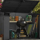 Keter Signature Horizontal Storage Shed - Walnut Brown 6' x 3.5'