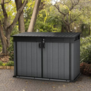 Keter Signature Horizontal Storage Shed - Walnut Brown 6' x 3.5'