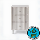 Made Goods Essery Curved Faux Raffia Nightstand