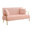Dolonm 60" Bouclé Loveseat Sofa with Gold Metal Legs