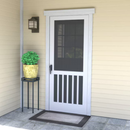 RELIABILT 5 Bar Universal reversible 32" W x 80" H T White Single Hinged Vinyl Screen Door Handle Included