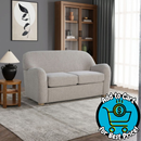 Harmony Boucle Swoop Arm Loveseat 57"