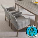 Sirio Palermo Outdoor Patio Dining Chairs with Sunbrella Cushions – Set of 4