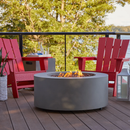 Aegean Round Propane or Natural Gas Fire Pit Table