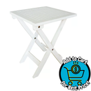 Leigh Country Square Folding Adirondack Patio Table, White