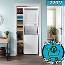 Whirlpool Electric Stacked 220v Laundry Center with 1.6-cu ft Top load Washer and 3.4-cu ft Dryer *DEAL Of the Day*