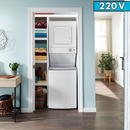 Whirlpool Electric Stacked 220v Laundry Center with 1.6-cu ft Top load Washer and 3.4-cu ft Dryer *DEAL Of the Day*