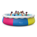 EVAJOY 15ft X 35in Inflatable Top Ring Swimming Pool Set with Pump Blue