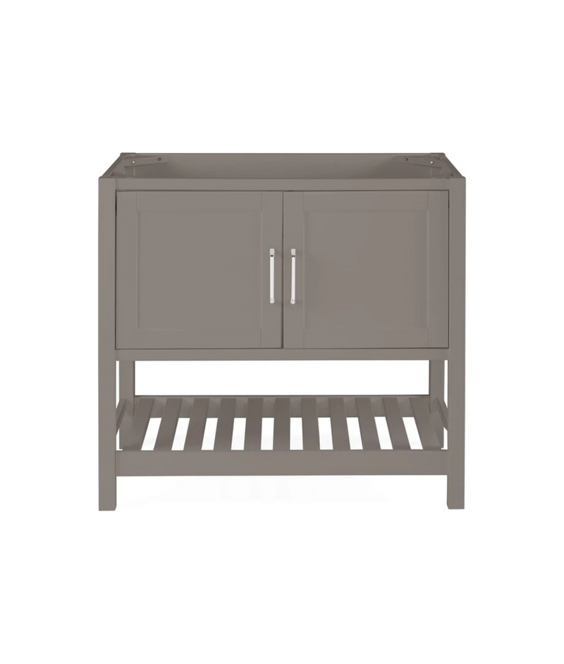 Alaterre Furniture Bennet 36-in Gray Bathroom Vanity Base Cabinet without Top