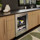 KitchenAid 4.8 Cu. Ft. 24-Inch Beverage Center with 14-Wine Bottle Capacity and Metal-Front Racks in Stainless Steel
