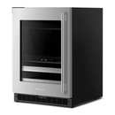 KitchenAid 4.8 Cu. Ft. 24-Inch Beverage Center with 14-Wine Bottle Capacity and Metal-Front Racks in Stainless Steel