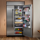 25.5 Cu. Ft. 42-Inch Built-In Side-by-Side Refrigerator with Signature Platinum Interior in PrintShield® Finish