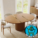 Povision Silva-Round Extendable Dining Table