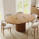 Povision Silva-Round Extendable Dining Table