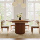 Povision Silva-Round Extendable Dining Table