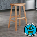 Winsome Satori Saddle Seat Counter Stool, Natural, 29"