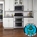 Whirlpool 30-in 5 burners 3.9-cu ft / 2.1-cu ft Convection Oven Freestanding Double Oven Gas Range ( Stainless Steel )