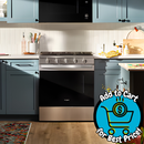 Whirlpool 30-in 5 burners 5-cu ft Air Fry Convection Oven Slide-In Natural Gas Range ( Fingerprint Resistant Stainless Steel )