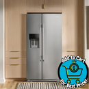 KitchenAid 24.8 cu ft. Side-by-Side Refrigerator with Exterior Ice and Water and PrintShield® finish