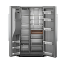 KitchenAid 24.8 cu ft. Side-by-Side Refrigerator with Exterior Ice and Water and PrintShield® finish