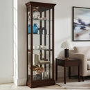 Howard Miller Curio Cabinet Traditional Brown Satin