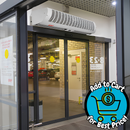 VEVOR 36" Industrial Air Door Blower Large Room 110-Volt White Through-the-Wall Air Conditioner