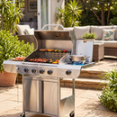 Antarctic Star 4-Burner 42000 BTU Stainless Steel Barbecue Propane Grill with Side Burner