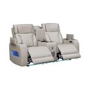 Lilola Home Jazz Ice Leather Aire Power Reclining 3-Piece Sofa, Loveseat & Chair Set