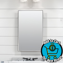 Style Selections 16-in x 26-in Surface/Recessed Mount Frameless Mirrored Rectangle Medicine Cabinet