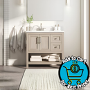 Style Selections Holly 36-in Latte Brown Undermount Single Sink Bathroom Vanity with White Engineered Stone Top