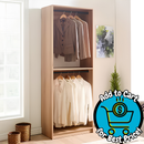 Prosper 32 in. W Oak Tower Unit 1-Shelf 2 Rods Wood Closet System