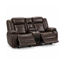 Dark Brown Power Reclining Loveseat with Bluetooth Audio & Wireless Charging