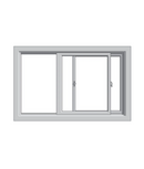 Pella 250 Series Vinyl Sliding Window Went Right with Screen (White)