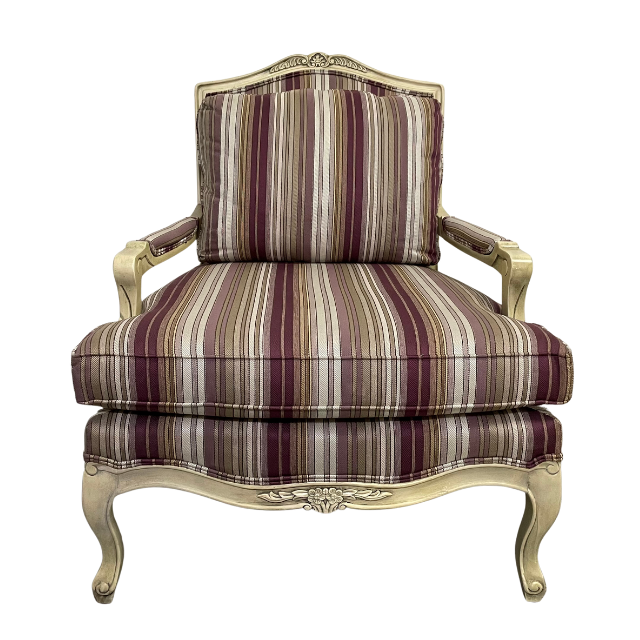 Striped Bastille Lounge Chair