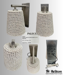 Palecek Green Oaks Wall Sconce - Whitesand/Pewter