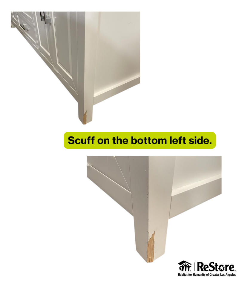 Spa Bathe Kate 72" White Undermount Double sink Bathroom Vanity