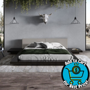 Tokyo - King Contemporary Black and Grey Platform Bed