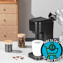 Mainstays Single Serve Coffee Maker, Pods and Grounds, Auto Shutoff, 14 oz Reservoir