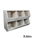RH Stacking Bins - Set of 2 - Weathered White